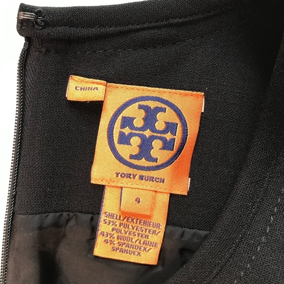 TORY BURCH LBD Sleeveless Black Sheath Dress Size 4 - Picture 3 of 13